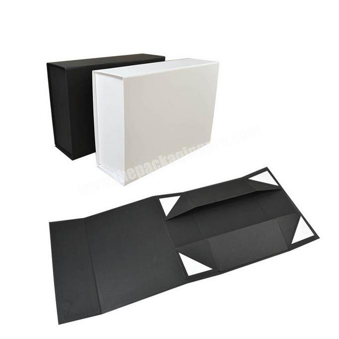 Luxury Matte Lamination Book Shaped Rigid Paper Flap boxes Custom Printed Magnetic Closure Gift Black Magnet Box