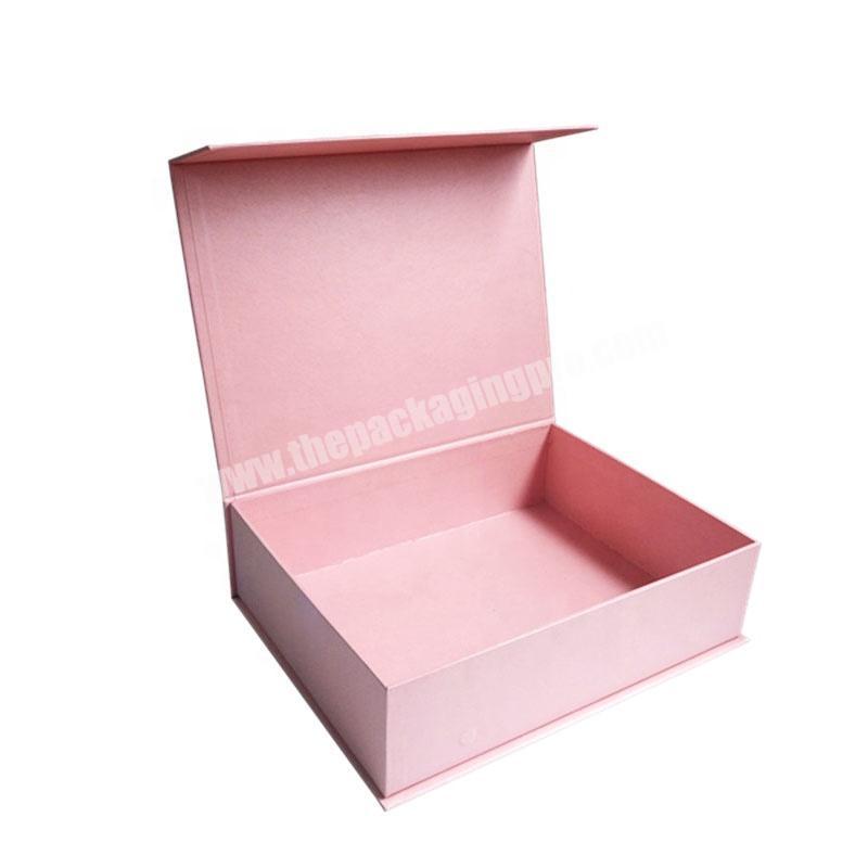 Luxury Matte Pink Cardboard Paper Flip Top Boxes Magnetic Closure Catch For Cosmetic Products Packaging