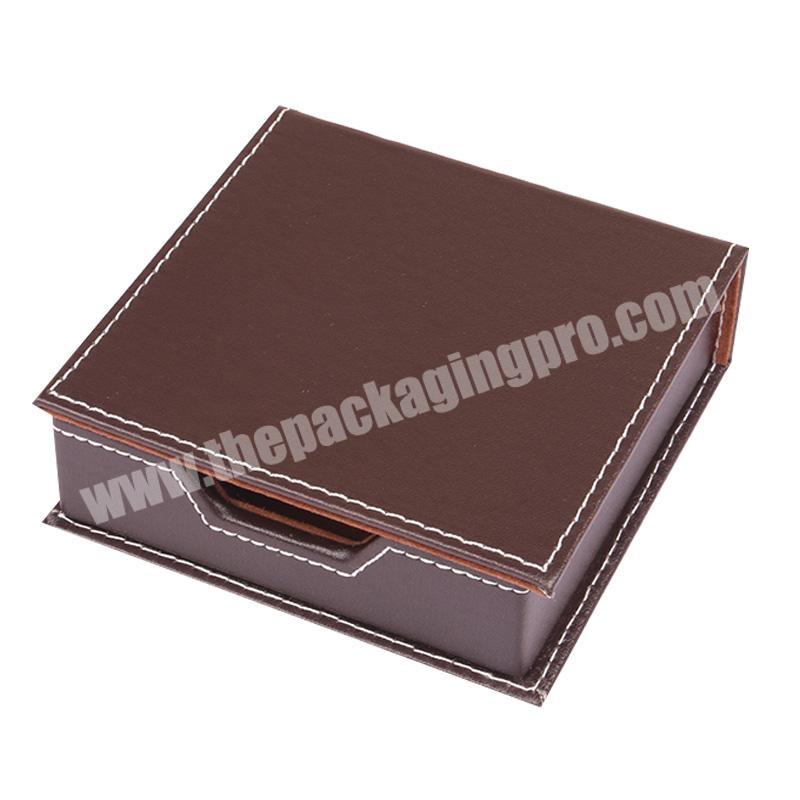Luxury MDF cardboard PU leather velvet cover with hot stamping for watch flower custom wood box gift