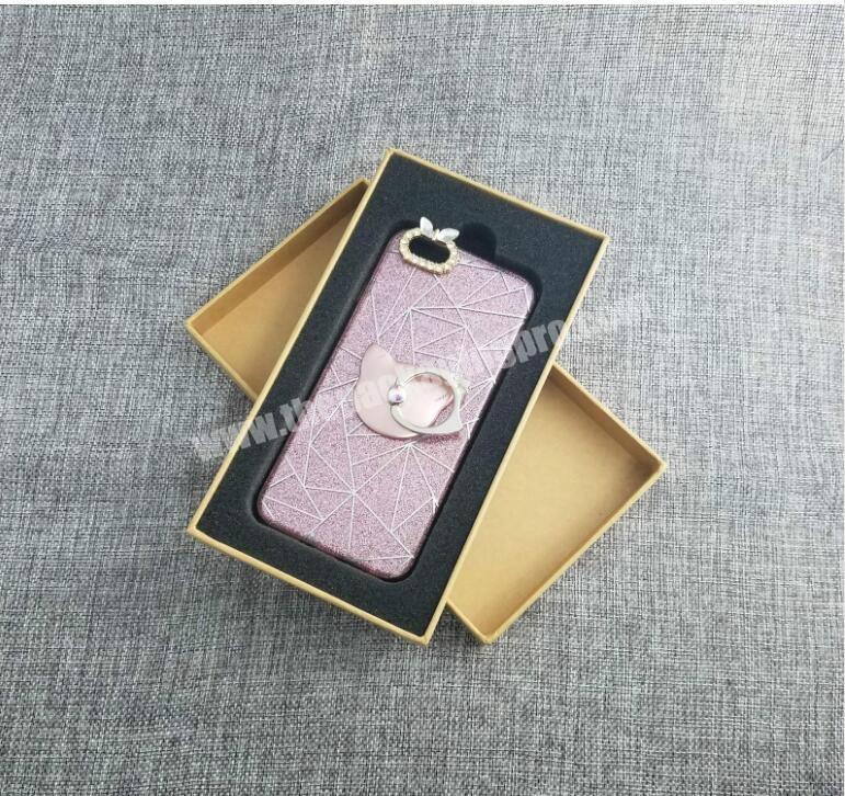 Luxury mini phone case packaging paper eco box cheap wholesale