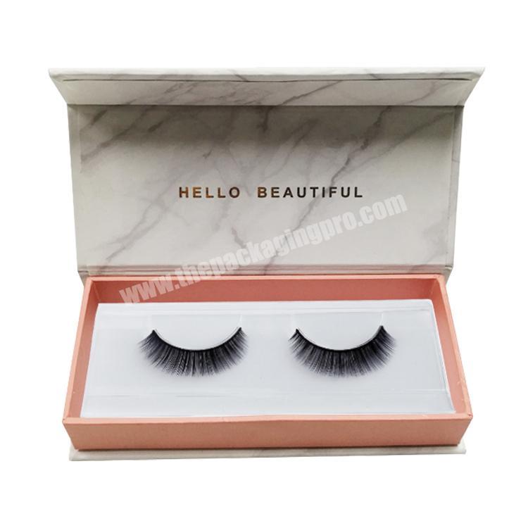 Luxury Mink Paper Empty Container Custom Private Label Eyelash Packaging Box
