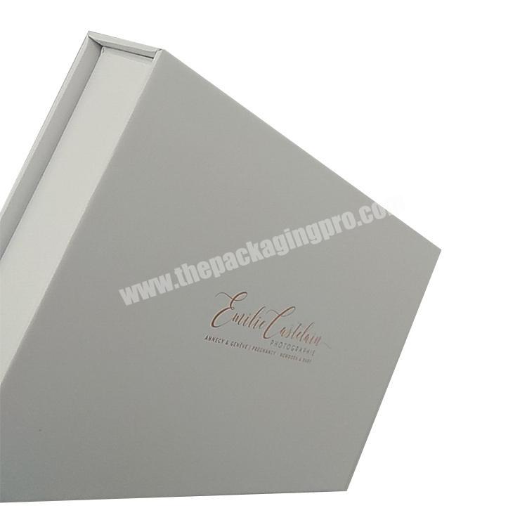 Luxury own logo design graphic artwork paper custom packaging wedding 4x6 photo gift box