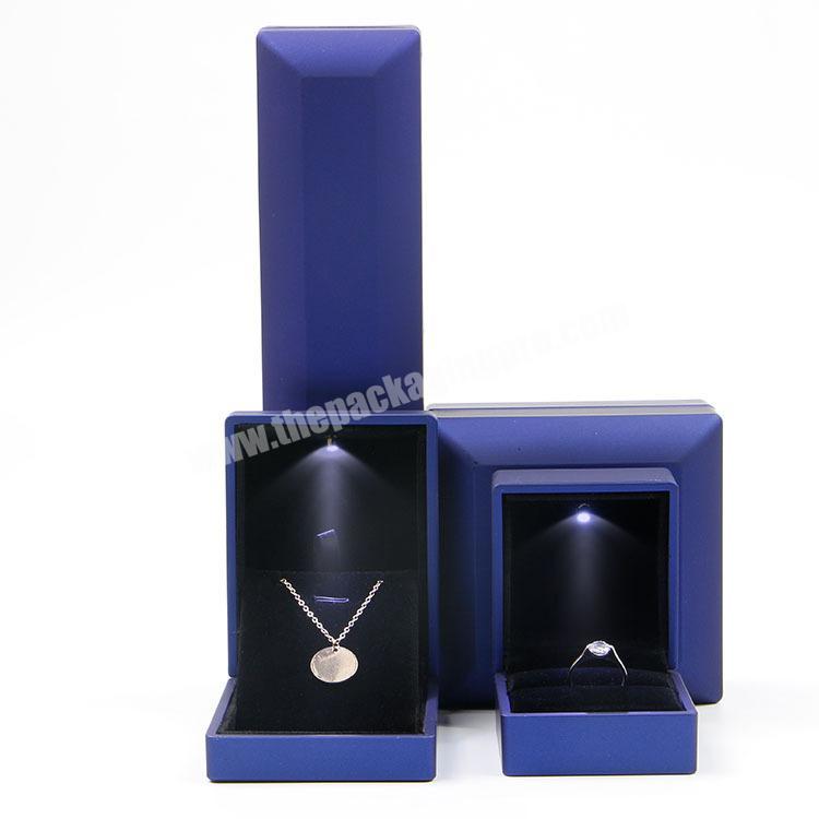 Luxury Packaging proposal ring led light jewelry box For Ring