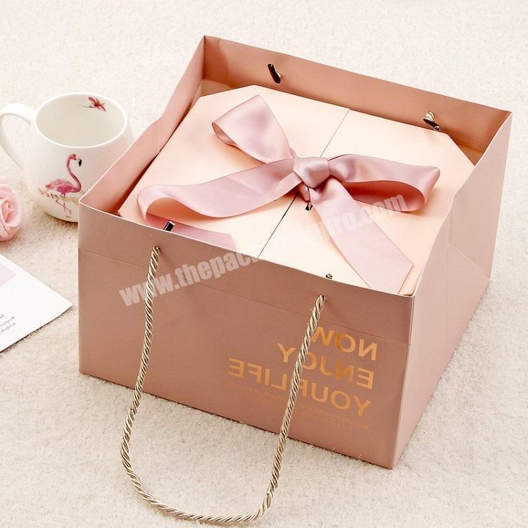 Luxury packaging Ribbons Packaging Tube Paper Gift Box