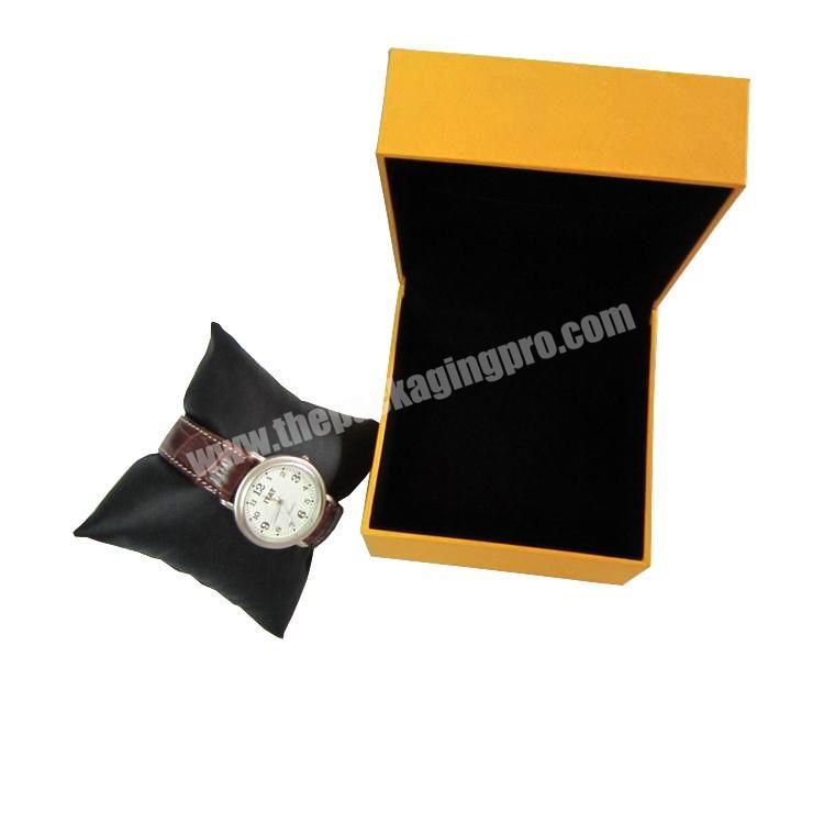 luxury padded paper custom logo watch box packaging