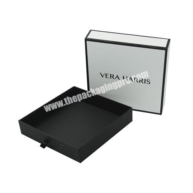 Luxury Paper Black Cardboard Jewellery Boxes Custom Bracelet Gift Box Wholesale