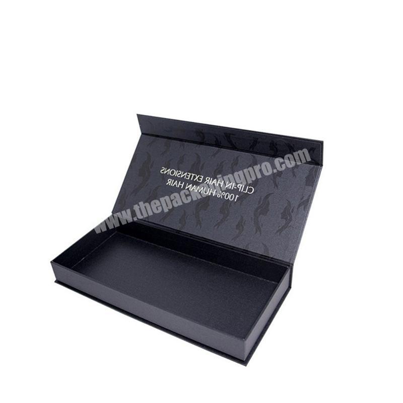 Luxury Paper Board Book Style Packaging Box with Cardboard Magnetic Packing and Rigid Black Box for Gift