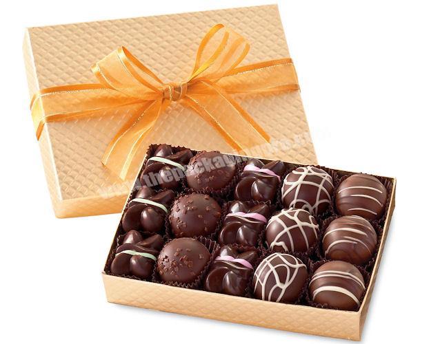 Luxury paper box chocolate box packaging with plastic tray
