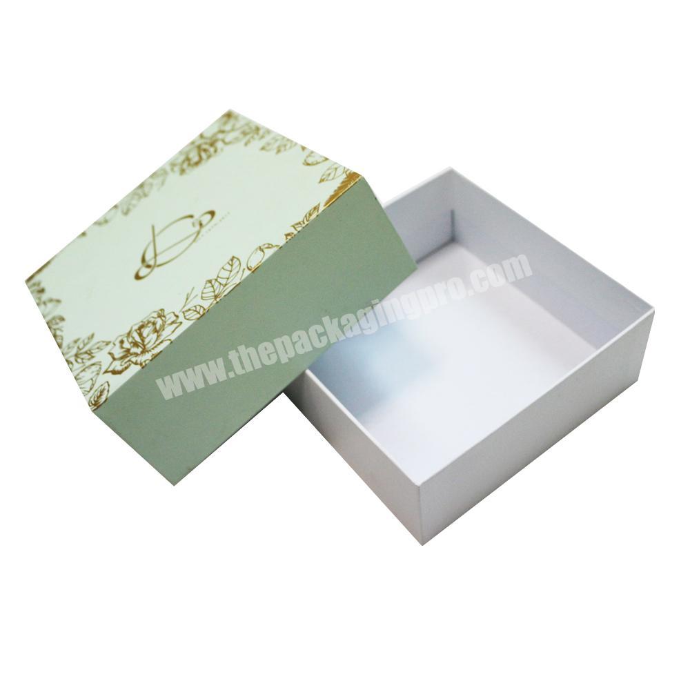 Luxury paper box cosmetic packaging soap two pieces gift box custom logo