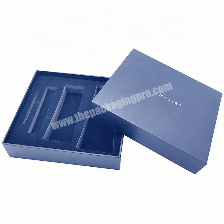 Luxury paper gift box cosmetic packaging box with foam insert