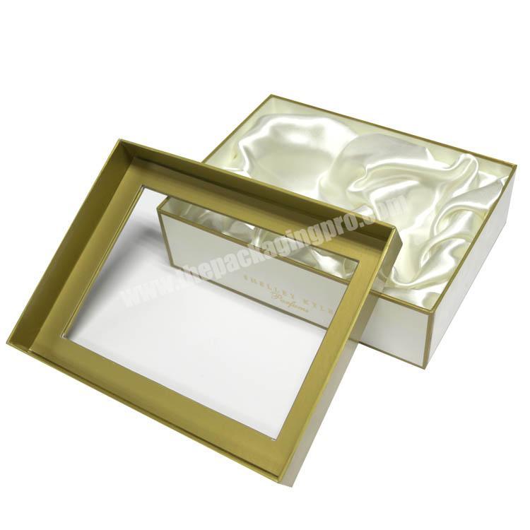 luxury paper gift box packaging with window