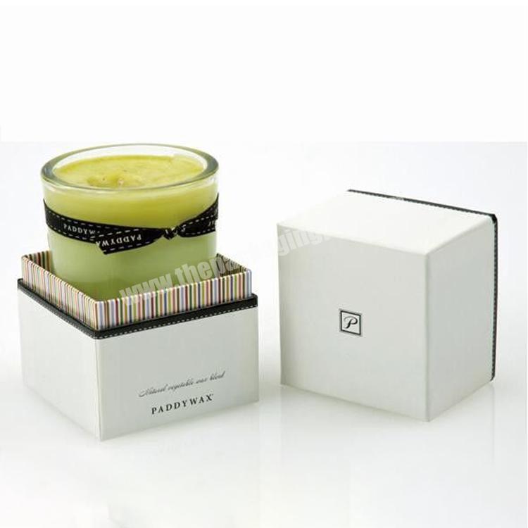 luxury paper gift packaging rigid candle box