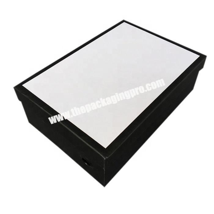 Luxury paper packaging gift shoe box with custom logo