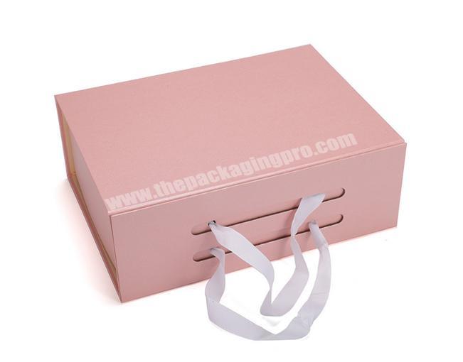 Luxury paper suitcase box with handles