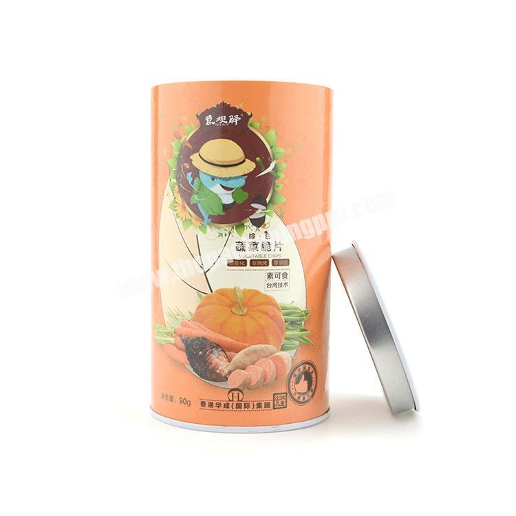 luxury paper tea cans round shape box cosmetic paper tube