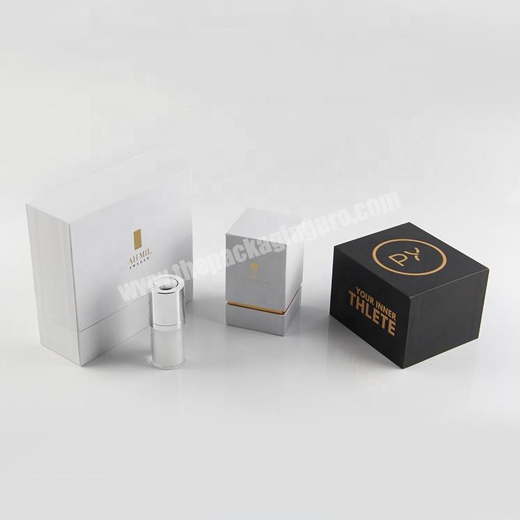 luxury paper wedding gift boxes perfume lipstick cosmetic packaging sets for guest