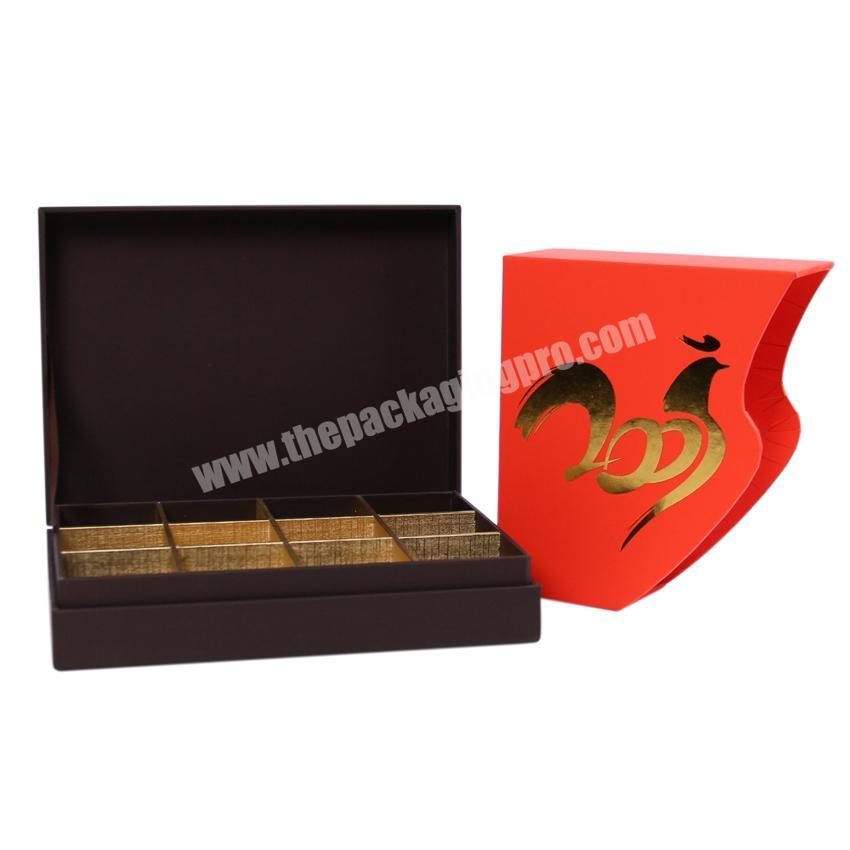 Luxury paperboard empty paper chocolate wedding candy paper gift box