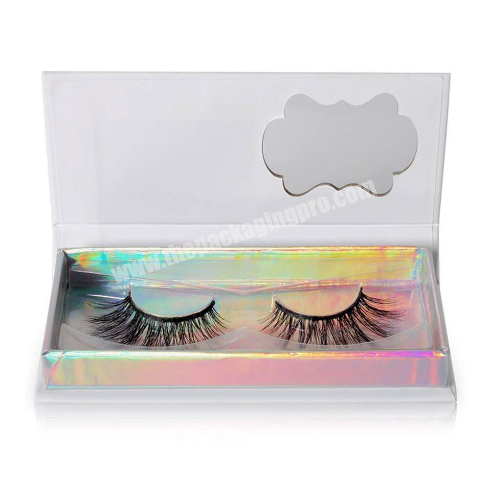 Luxury private label cardboard box magnetic for eyelash packaging box custom