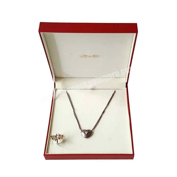 Luxury PU Leather Jewelry Box Necklace Packaging Box Jewelry Gift Box
