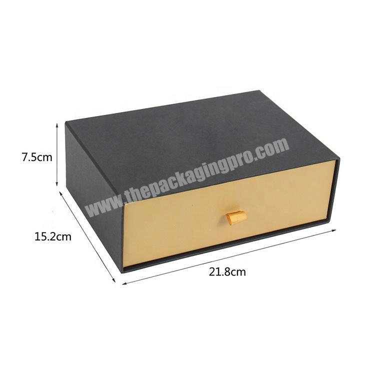 luxury pure color art cardboard jewelry box gift packaging