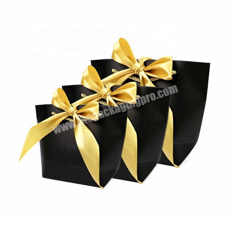 Luxury Quality Trapezoid Shape Custom Printed Cosmetics Products Packaging Paper Shopping Gift Bags With Fashion Design