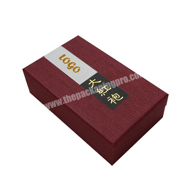Luxury rectangle paper tea packaging box