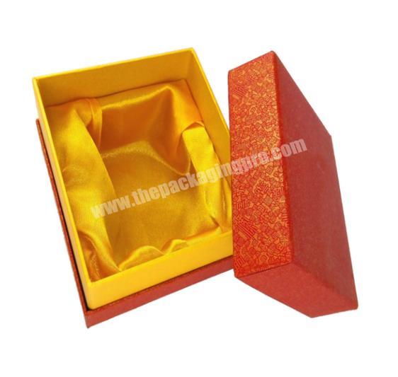 Luxury rigid paper color printing one bottle wine packaging box with inner