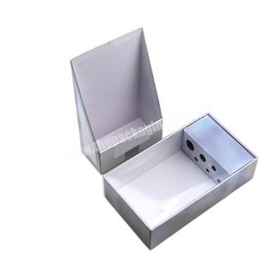 Luxury rigid paper layered lift paperboard brush packaging gift packaging box