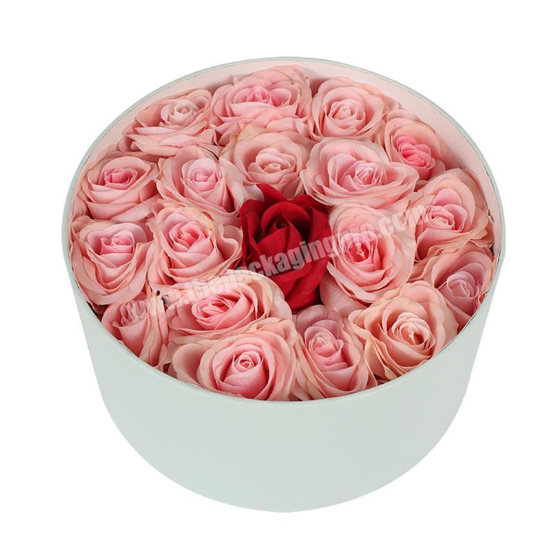 Luxury Rose Round Flower Packing Box Cone Simple Flower Gift box