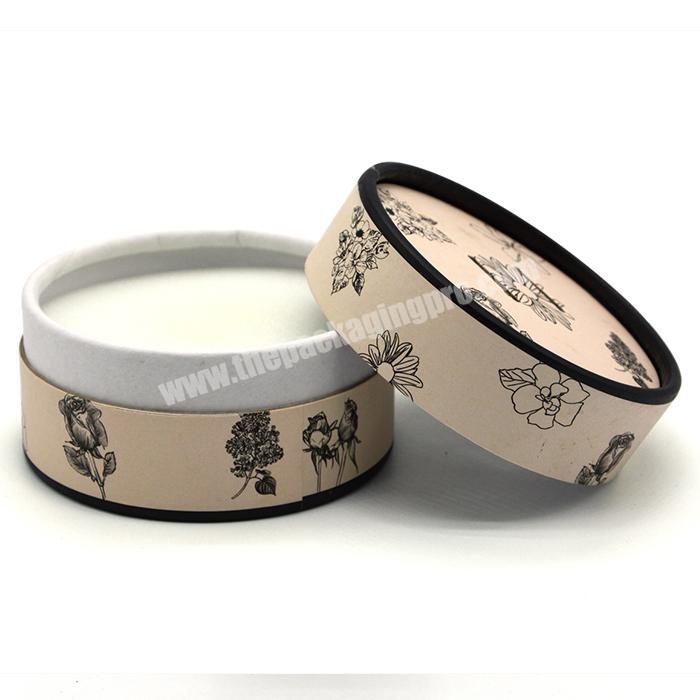 Luxury short round box for gift cardboard cylinder packaging box round jewelry box