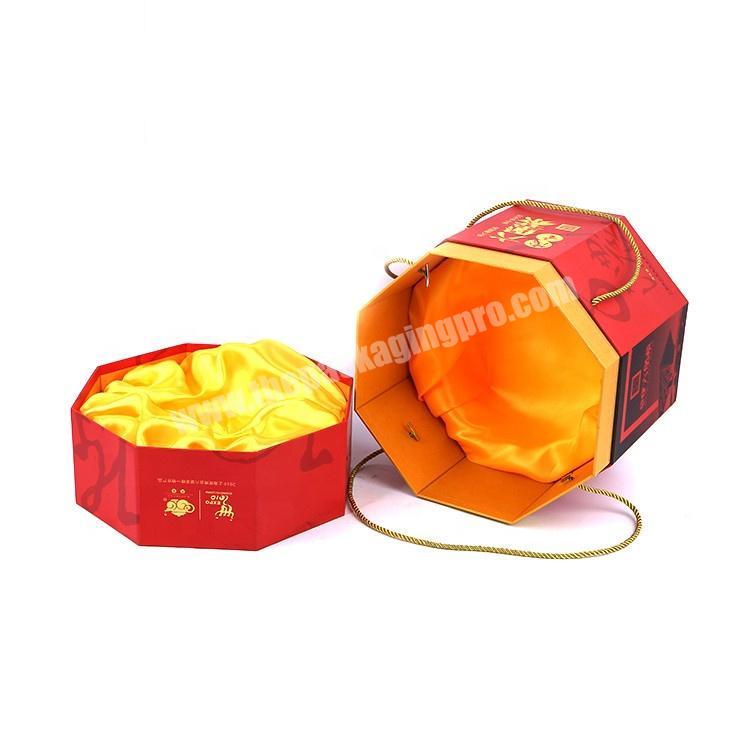 Luxury Silk Satin Cardboard Paper Food Grade Color Gift Tea Packaging Box With Hat Lid