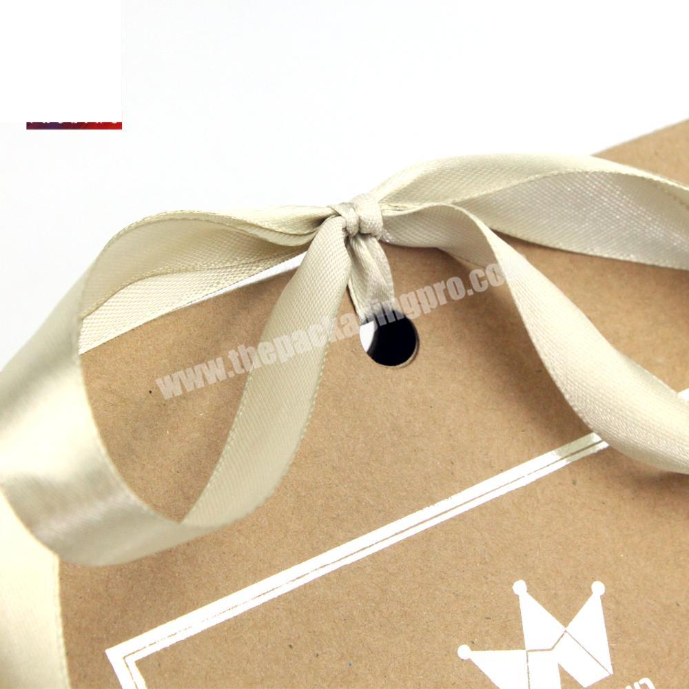 Luxury Silver Foil Paper Box With Ribbon For Glove Crownwin Packaging