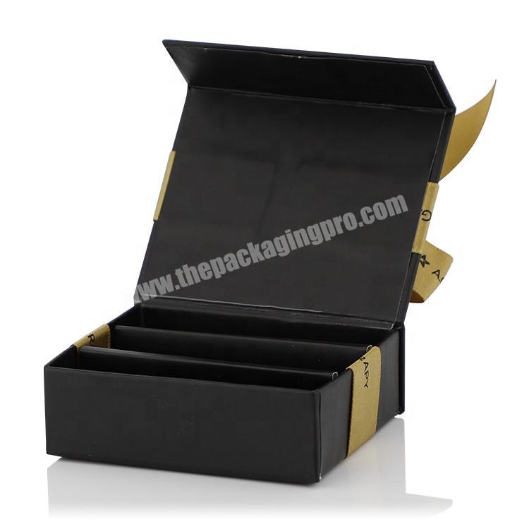 Luxury Small Magnetic Flap Closure Gift Packaging Rigid Paper Custom Printed Hinged Lid Cardboard Box With Foam