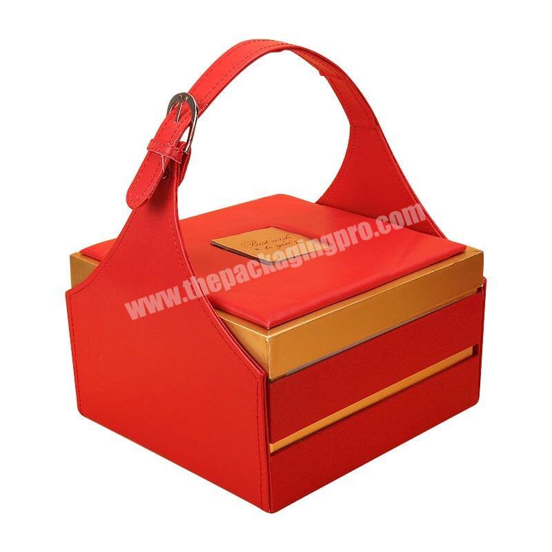 luxury special hand-carry double layer gift box cosmetic box gift snack packaging boxes