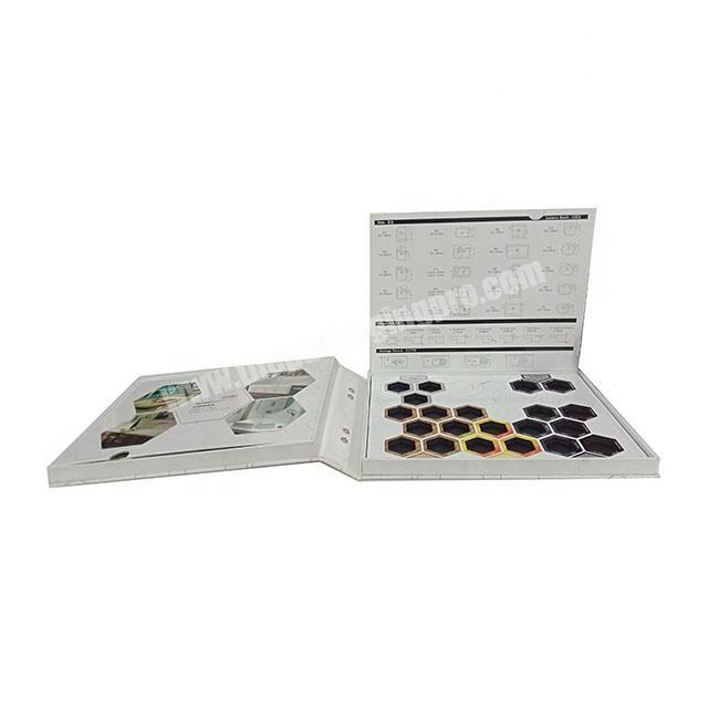 luxury tote printing paperboard eyeshadow palette packaging box with metal handle
