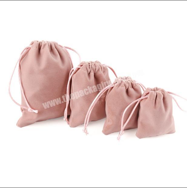 Luxury velvet jewelry storage bags small accessories collected Drawstring Pouches