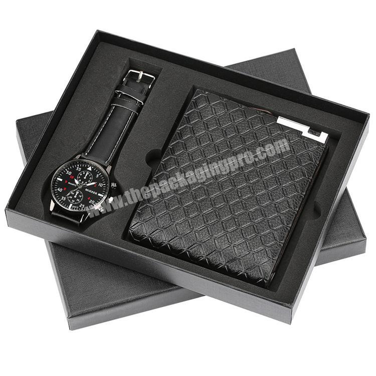 luxury wallet rigid paper packaging  men gift box