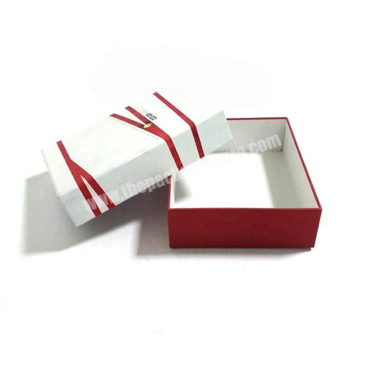 Luxury White Cardboard Paper Packaging Lid And Base Cosmetic Lipstick Essential Oil Gift Box