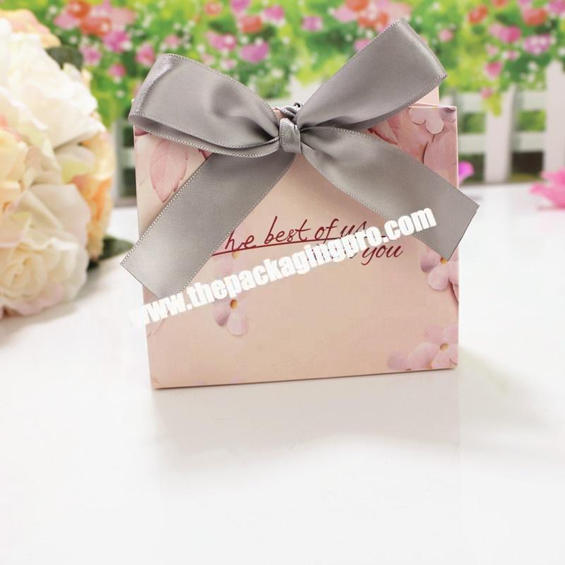 Luxury white color art paper gift box for candy packaging