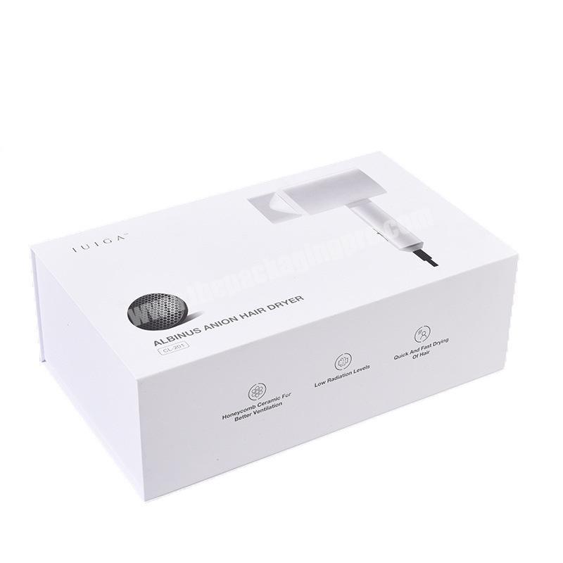 Luxury White Color Matt Lamination Book Shape Paper Rigid Box