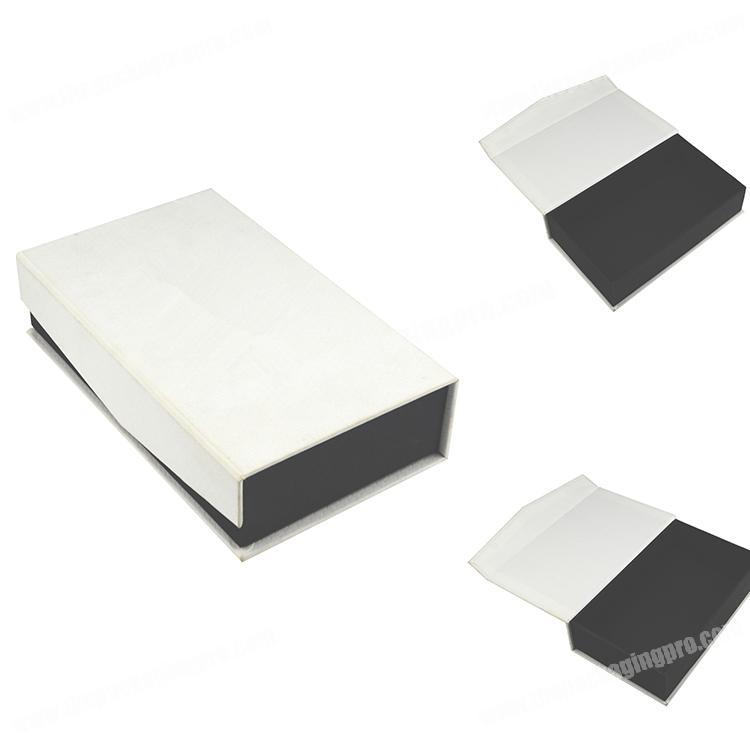 Luxury white custom rigid box wholesale  packaging folding box for