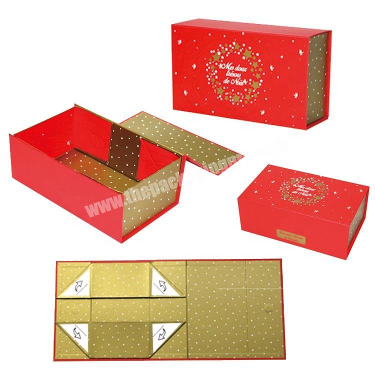 Luxury wholesale custom Christmas advent calendar packaging gift box