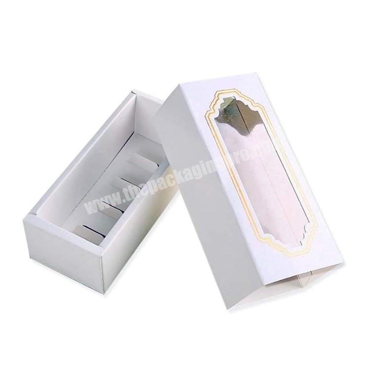 Macaron kraft Packaging Box Gift Giving boxes Pastry Boxes Chocolate Dessert Treat Packaging with Clear Window