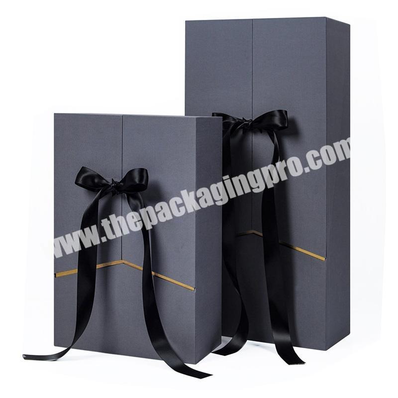 Magnet folding boxes with ribbons for gift packaging for clothes for flowers luxury gift box