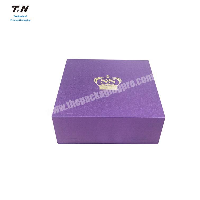 Magnetic boxwith eva foam inserts decorative boxes clamshell Jewelry packaging