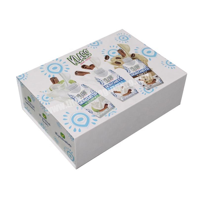 Magnetic closure custom packaging printed skincare rigid boxes with foam insert