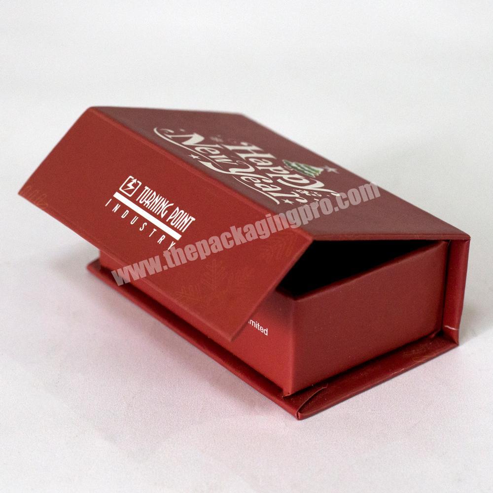 Magnetic closure gift box jewelry paper box for christmas