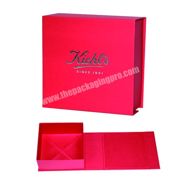 Magnetic rigid folding cardboard paper gift box