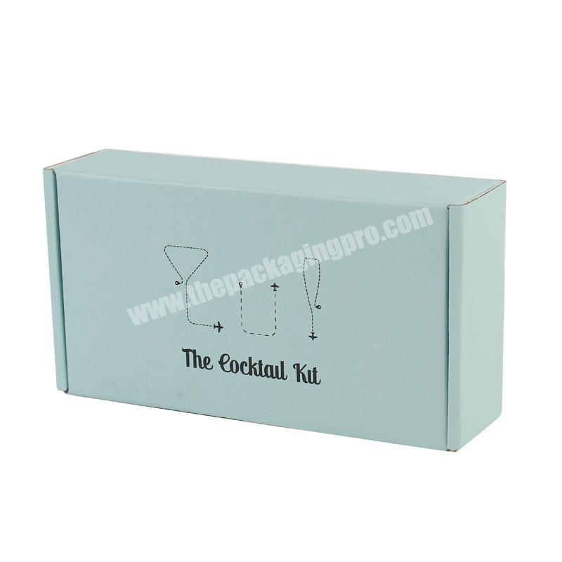 Mailing Boxes Black Cold Shipping Packaging Box Small Corrugated Mailer Box With Handle
