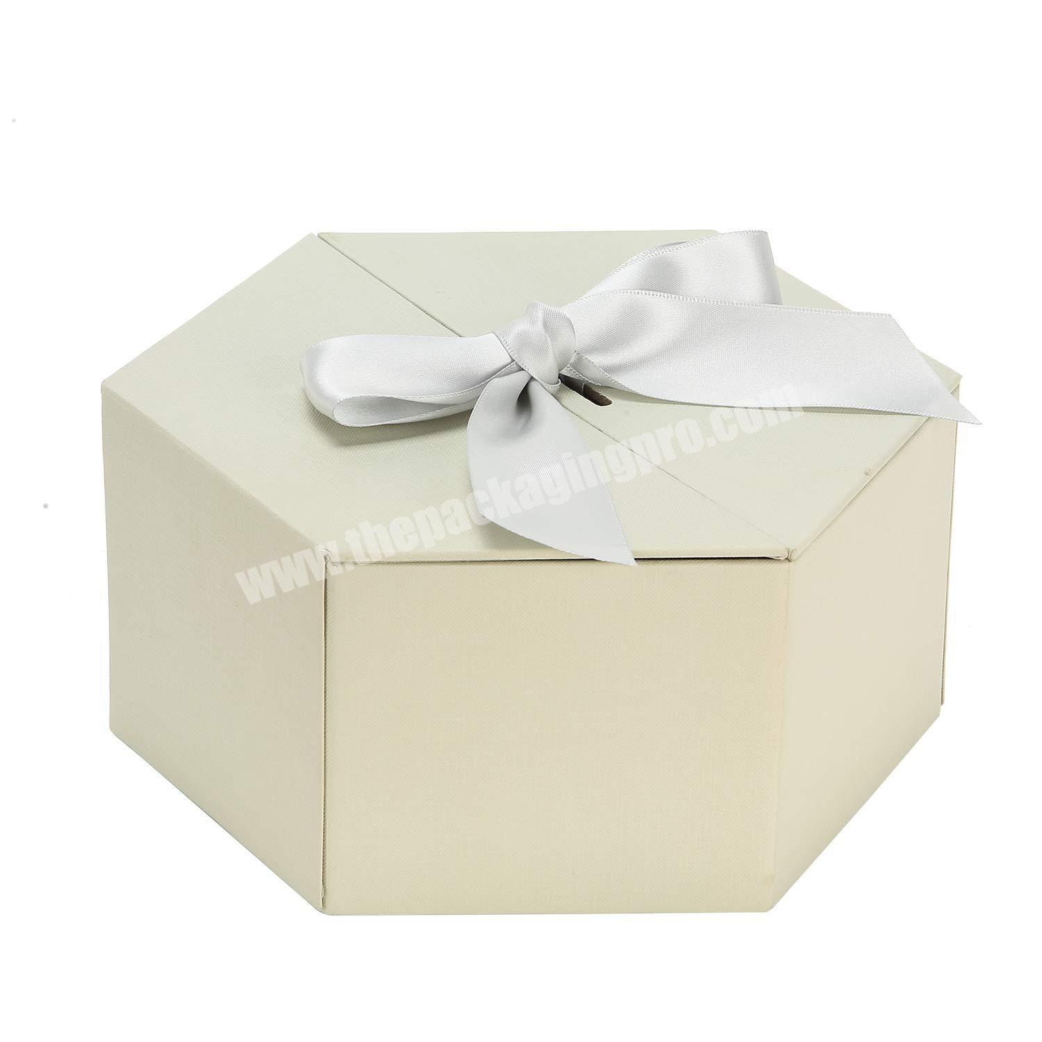 Manufactory Direct Cheap Hard Cardboard Fashion Hexagon Personalized Gift Box